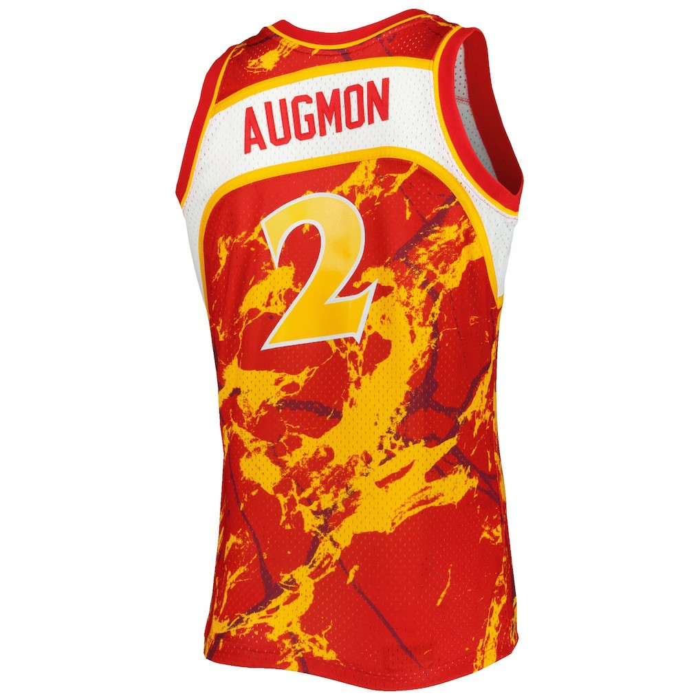 Mitchell & Ness Stacey Augmon Atlanta Hawks 1991/92 Hardwood Classics Marble Swingman Jersey Red