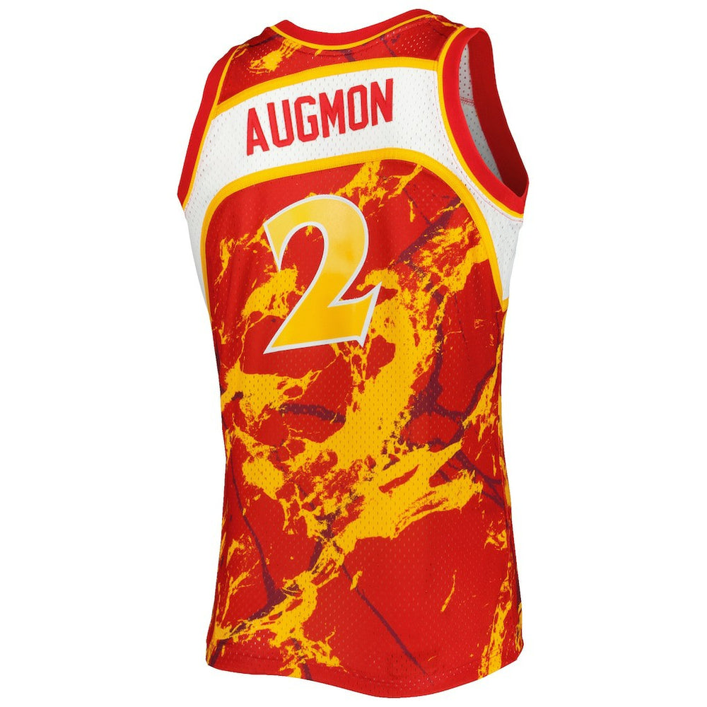 Mitchell & Ness Stacey Augmon Atlanta Hawks 1991/92 Hardwood Classics Marble Swingman Jersey Red