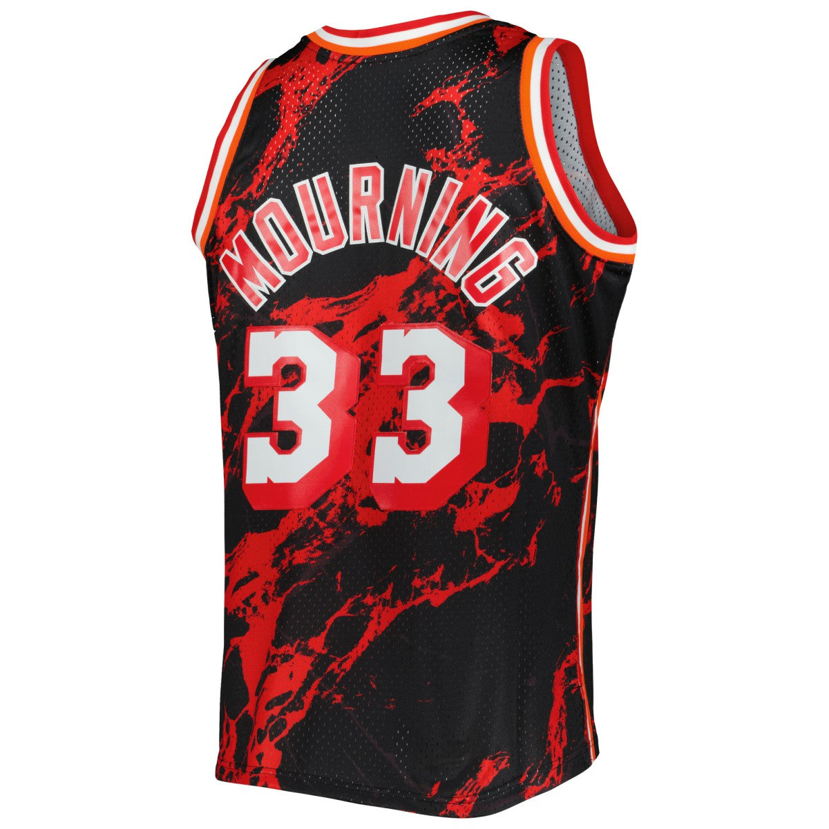 Mitchell & Ness Alonzo Mourning Miami Heat 1996/97 Hardwood Classics Marble Swingman Jersey Black