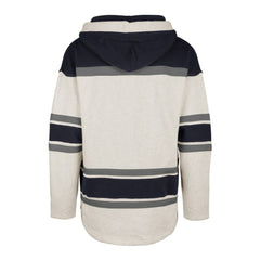 Columbus Blue Jackets '47 Rockaway Lace-Up Pullover Hoodie - Oatmeal | 47 brand Clearance