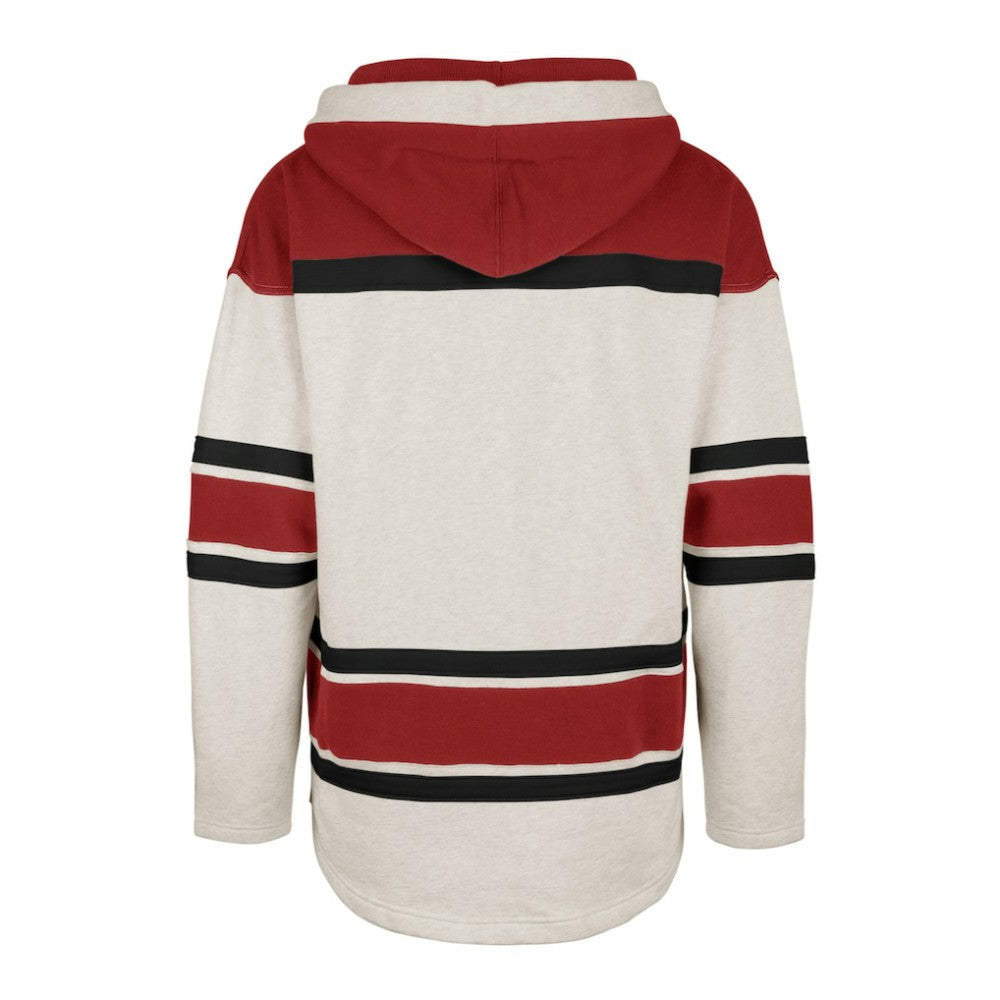 Detroit Red Wings '47 Rockaway Lace-Up Pullover Hoodie - Oatmeal | 47 brand Clearance
