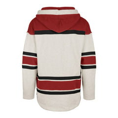 Detroit Red Wings '47 Rockaway Lace-Up Pullover Hoodie - Oatmeal | 47 brand Clearance