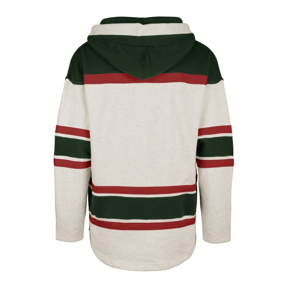 New Jersey Devils '47 Rockaway Lace-Up Pullover Hoodie - Oatmeal | 47 brand discount