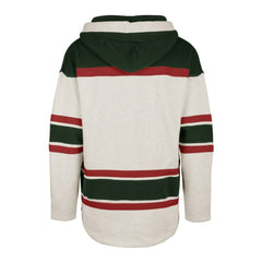 New Jersey Devils '47 Rockaway Lace-Up Pullover Hoodie - Oatmeal | 47 brand discount