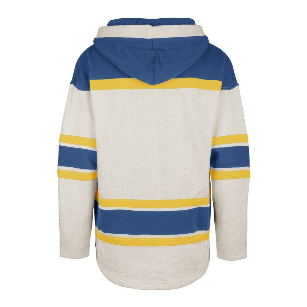 St. Louis Blues '47 Rockaway Lace-Up Pullover Hoodie - Oatmeal | 47 brand online