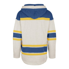 St. Louis Blues '47 Rockaway Lace-Up Pullover Hoodie - Oatmeal | 47 brand online