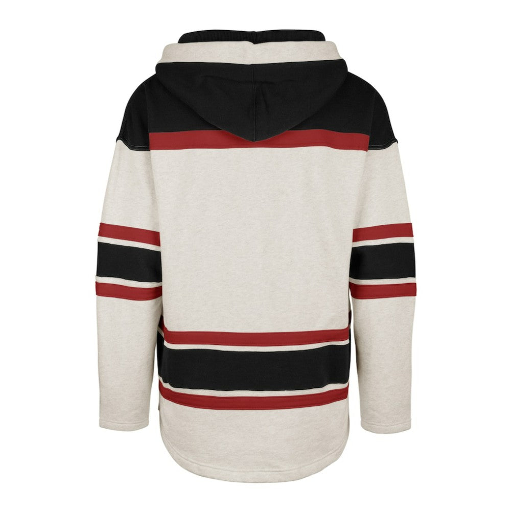 Ottawa Senators '47 Rockaway Lace-Up Pullover Hoodie - Oatmeal | 47 brand Clearance