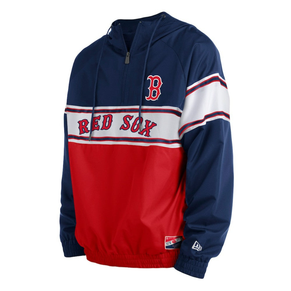 Boston Red Sox New Era Ripstop Raglan Quarter-Zip Hoodie for sale
