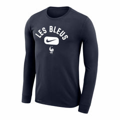 Nike - France National Team Lockup Legend Performance Long Sleeve T-Shirt - Navy
