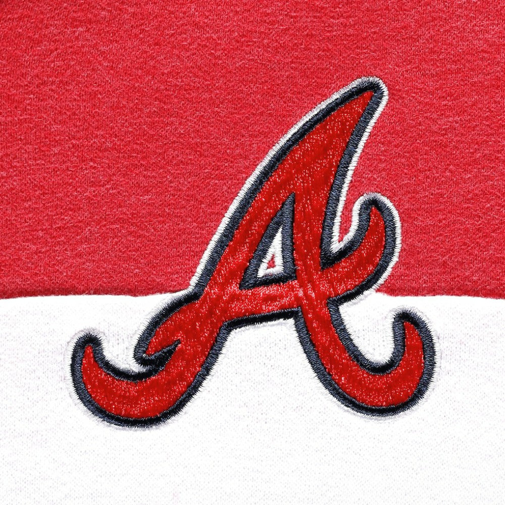 Atlanta Braves New Era Women's Colorblock Full-Zip Hoodie Jacket Outlet