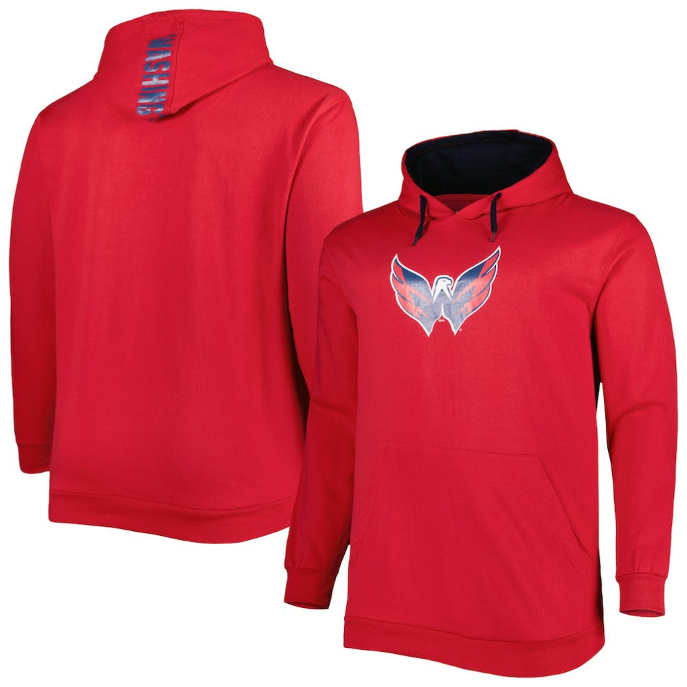 Washington Capitals Big & Tall Fleece Pullover Hoodie - Red | NHL discount