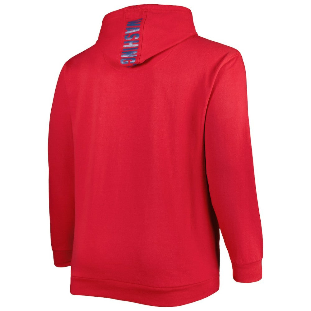 Washington Capitals Big & Tall Fleece Pullover Hoodie - Red | NHL discount