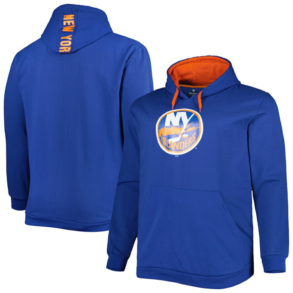 New York Islanders Big & Tall Fleece Pullover Hoodie - Royal | NHL Clearance