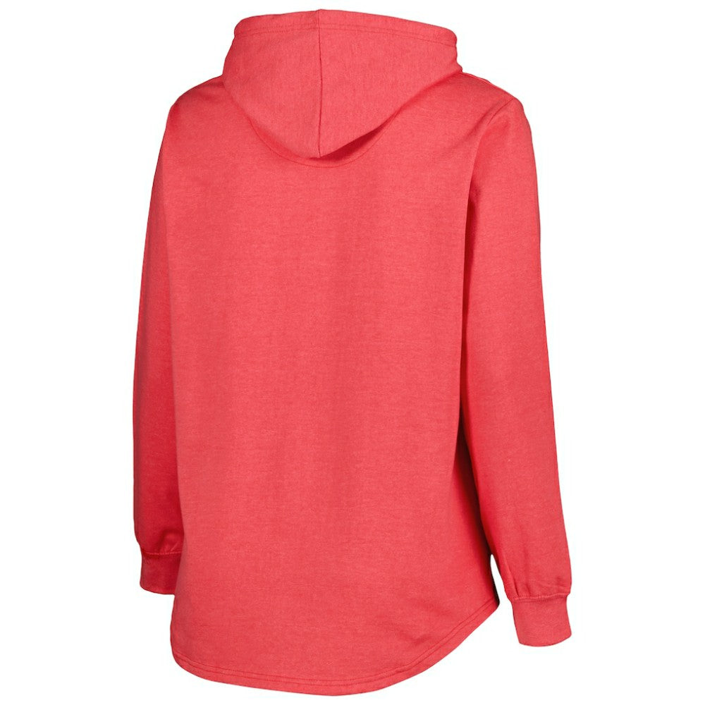 Washington Capitals Women's Plus Size Fleece Pullover Hoodie - Heather Red | NHL near me