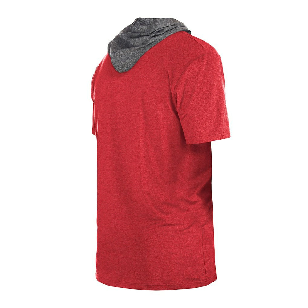 New Era Chicago Bulls Active Hoodie T-Shirt Heather Red