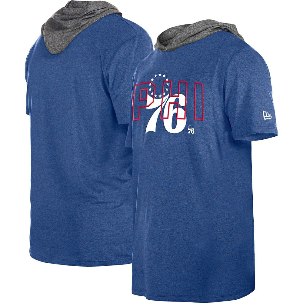 New Era Philadelphia 76ers Active Hoodie T-Shirt Royal