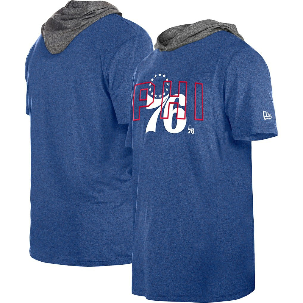 New Era Philadelphia 76ers Active Hoodie T-Shirt Royal