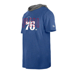 New Era Philadelphia 76ers Active Hoodie T-Shirt Royal
