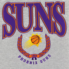 New Era Phoenix Suns Unisex Vintage Throwback Crew Sweatshirt Heather Gray