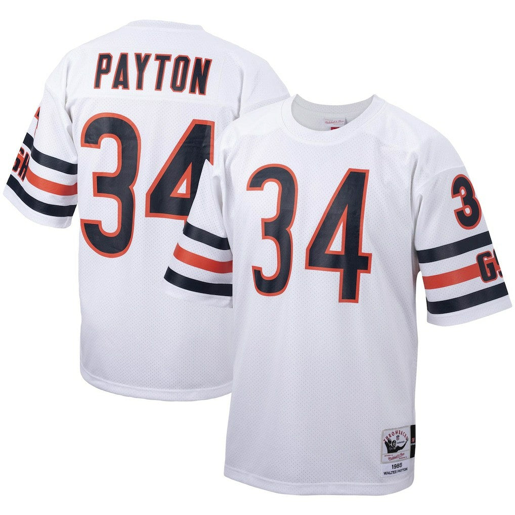 Walter Payton Chicago Bears Big & Tall 1985 Retired Player Replica Jersey - White - Mitchell & Ness