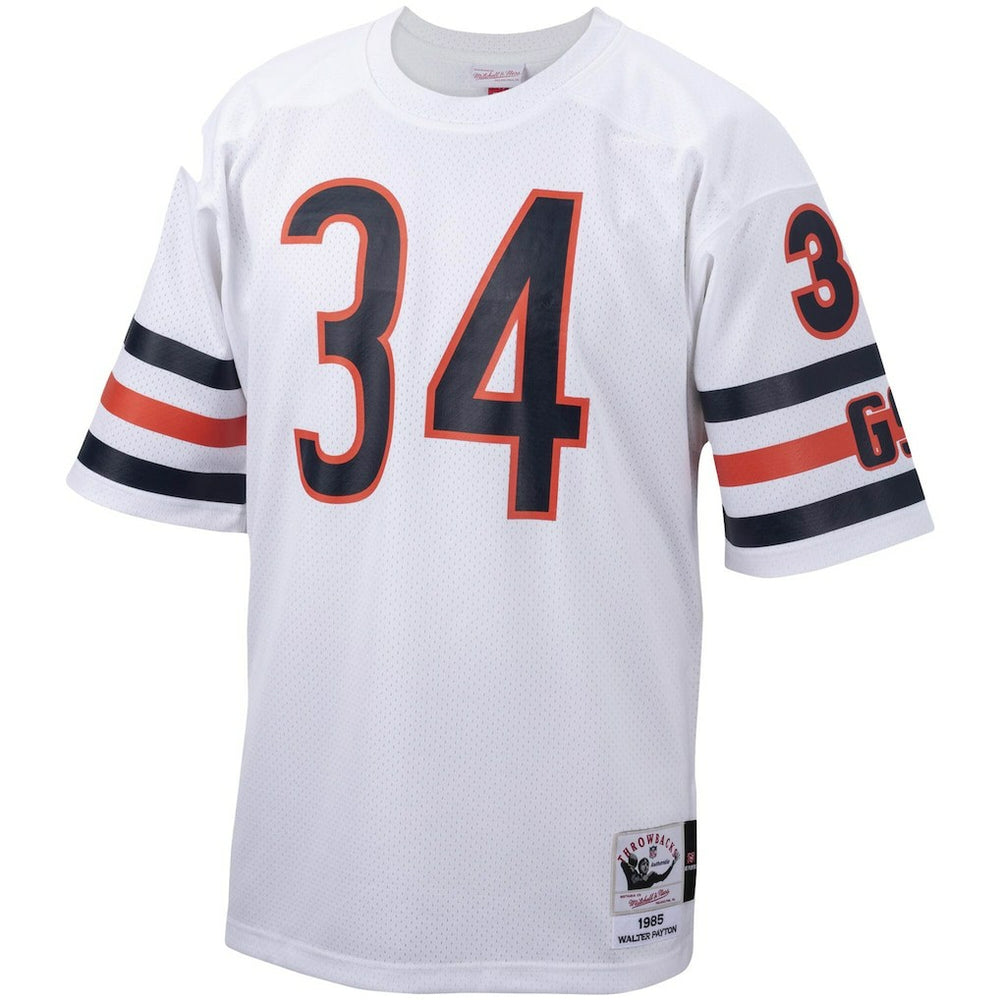 Walter Payton Chicago Bears Big & Tall 1985 Retired Player Replica Jersey - White - Mitchell & Ness
