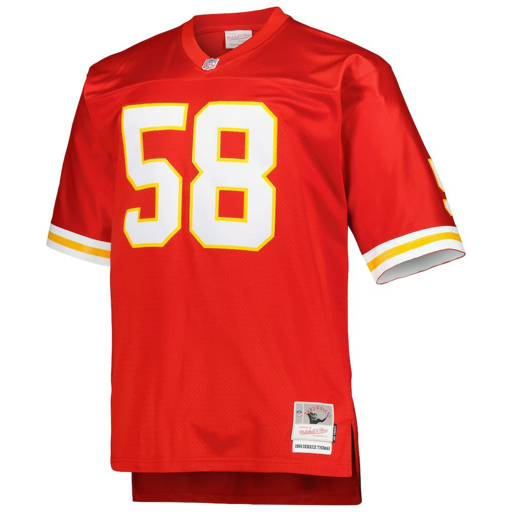 Derrick Thomas Kansas City Chiefs Big & Tall 1994 Retired Player Replica Jersey - Red - Mitchell & Ness