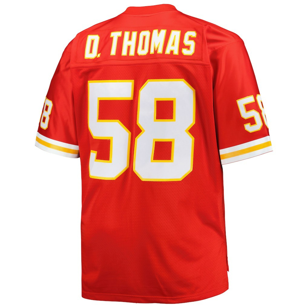 Derrick Thomas Kansas City Chiefs Big & Tall 1994 Retired Player Replica Jersey - Red - Mitchell & Ness