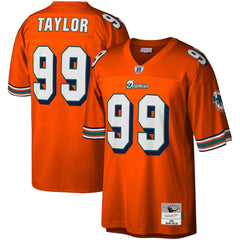 Jason Taylor Miami Dolphins Big & Tall 2004 Retired Player Replica Jersey - Orange - Mitchell & Ness