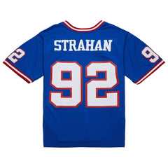 Michael Strahan New York Giants Big & Tall 1993 Retired Player Replica Jersey - Royal - Mitchell & Ness