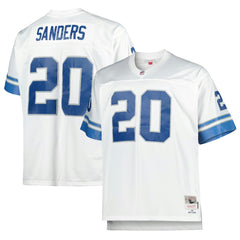 Barry Sanders Detroit Lions Big & Tall 1996 Retired Player Replica Jersey - White - Mitchell & Ness