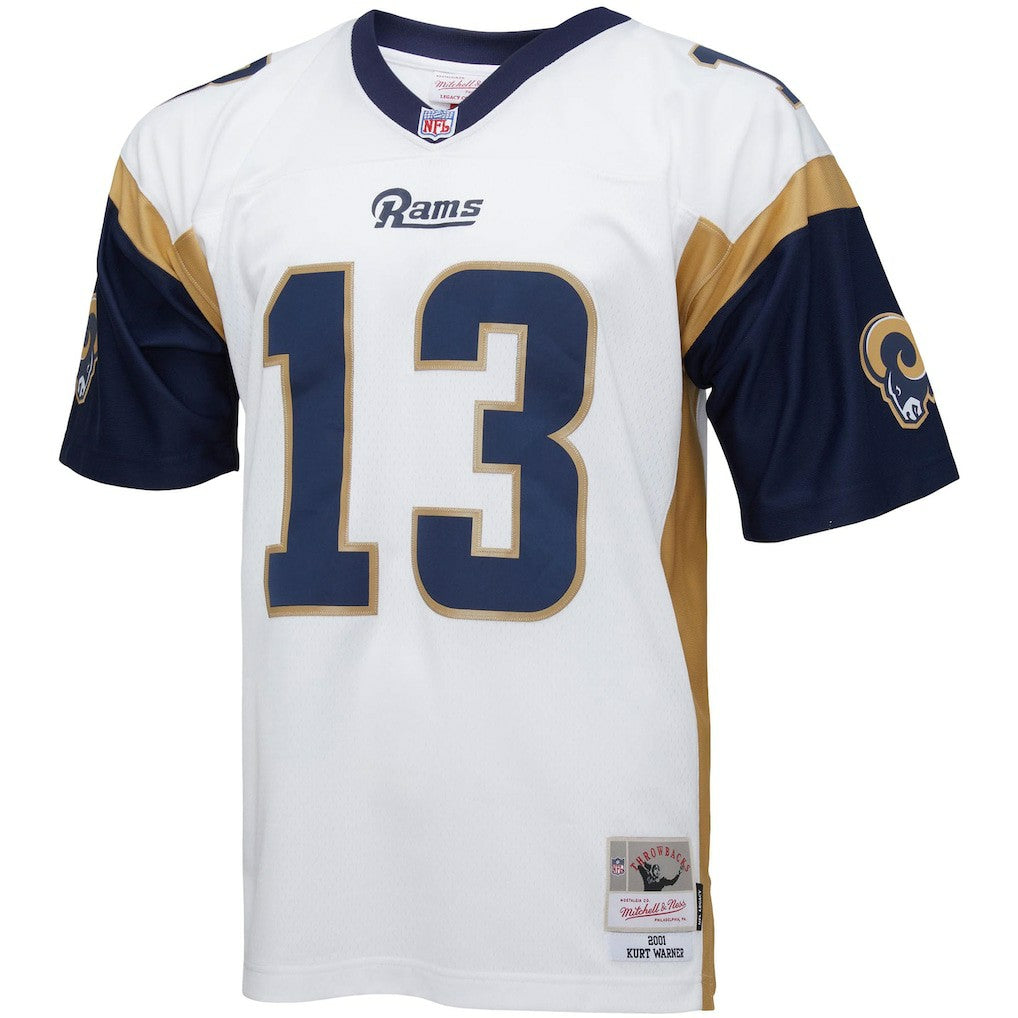 Kurt Warner Los Angeles Rams Big & Tall 2001 Retired Player Replica Jersey - White - Mitchell & Ness
