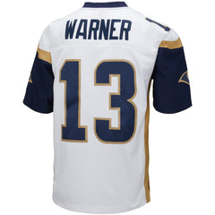 Kurt Warner Los Angeles Rams Big & Tall 2001 Retired Player Replica Jersey - White - Mitchell & Ness