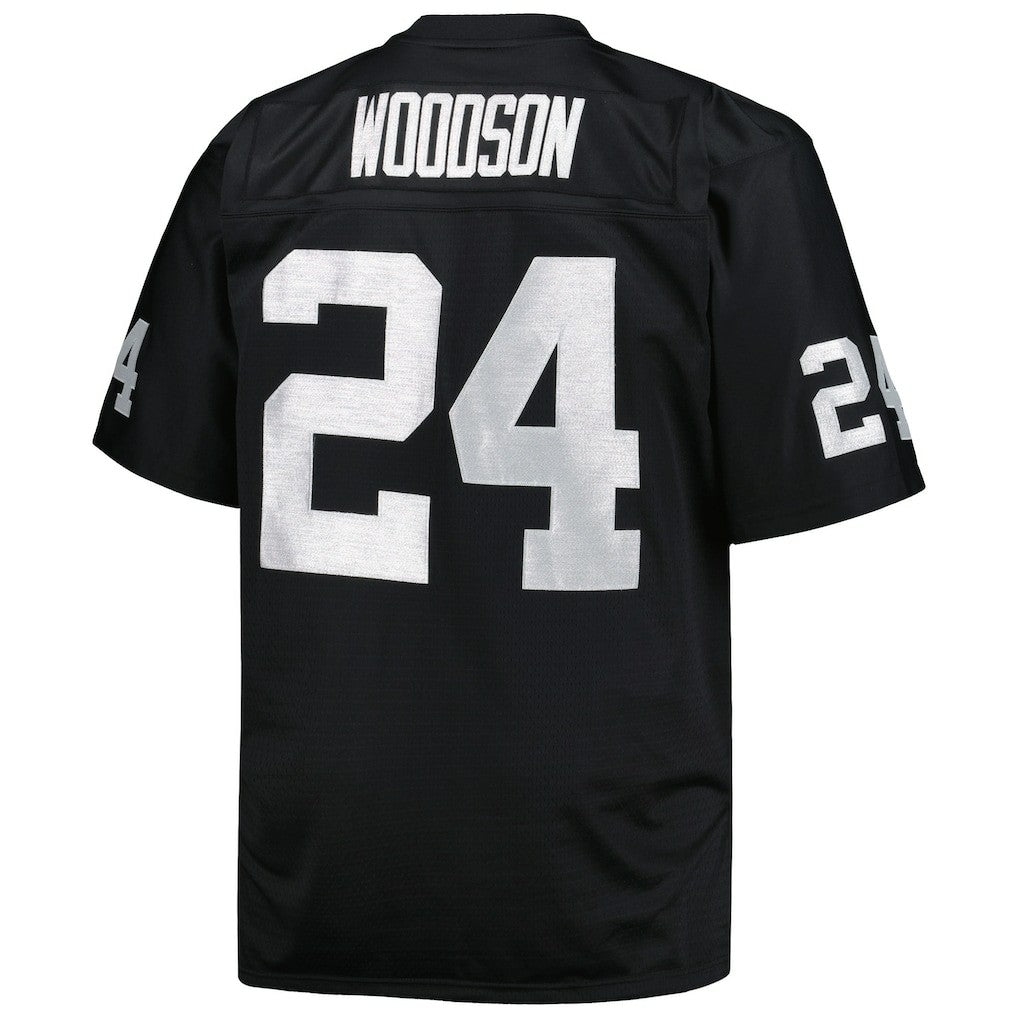 Charles Woodson Las Vegas Raiders Big & Tall 1998 Retired Player Replica Jersey - Black - Mitchell & Ness