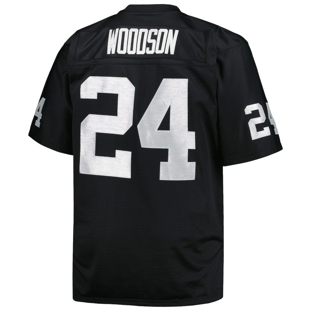 Charles Woodson Las Vegas Raiders Big & Tall 1998 Retired Player Replica Jersey - Black - Mitchell & Ness