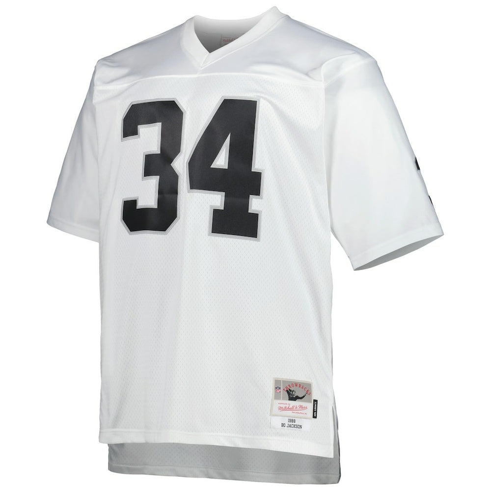 Bo Jackson Las Vegas Raiders Big & Tall 1988 Retired Player Replica Jersey - White - Mitchell & Ness