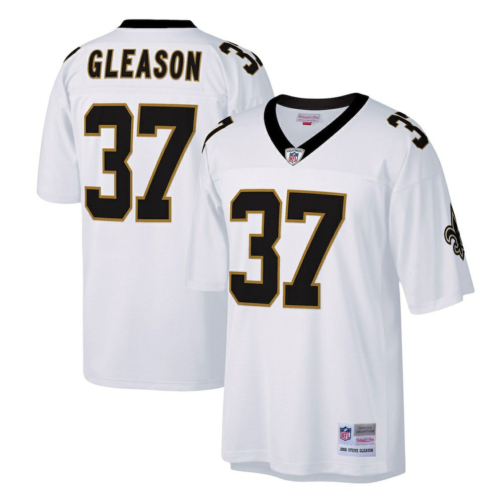 Steve Gleason New Orleans Saints Big & Tall 2006 Retired Player Replica Jersey - White - Mitchell & Ness