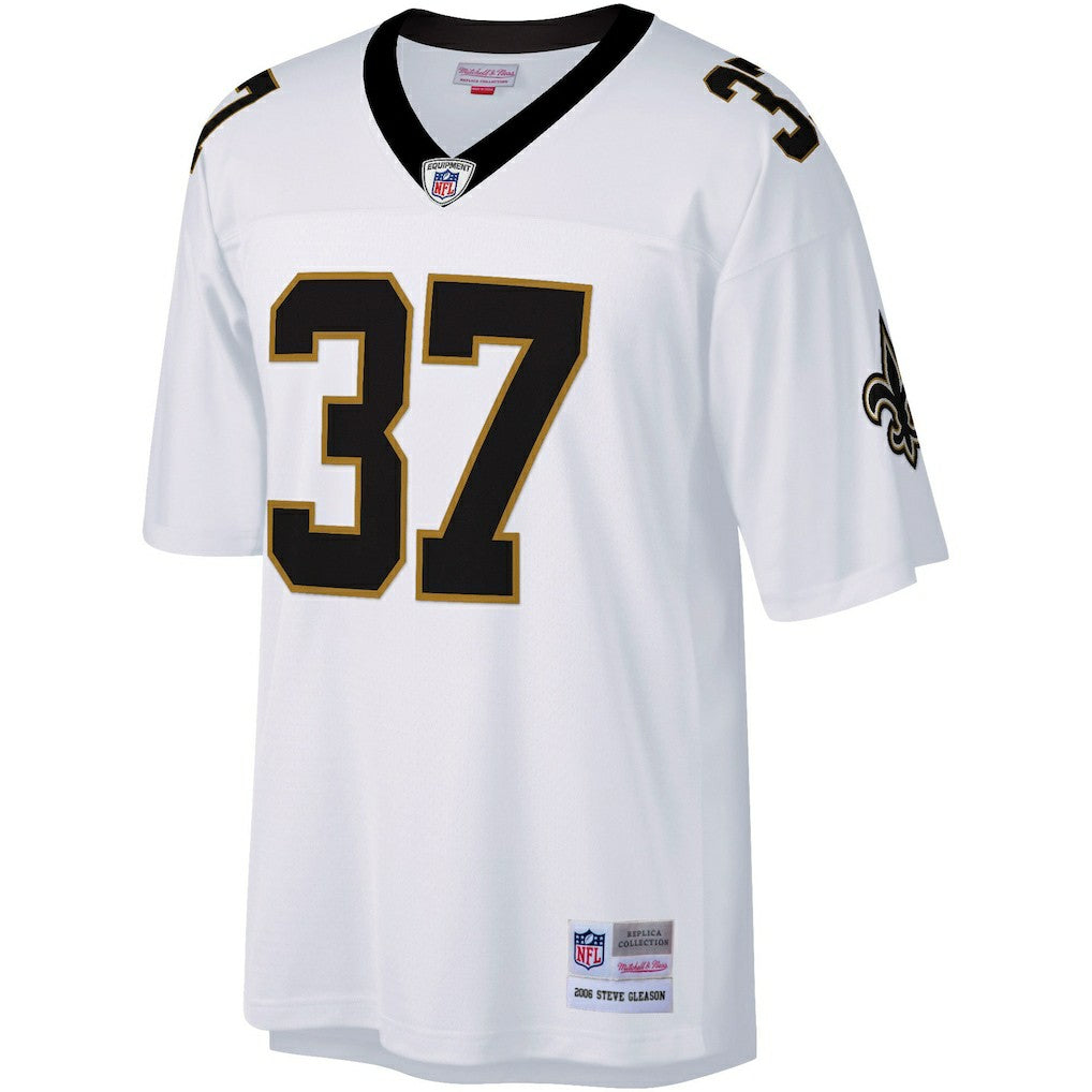 Steve Gleason New Orleans Saints Big & Tall 2006 Retired Player Replica Jersey - White - Mitchell & Ness