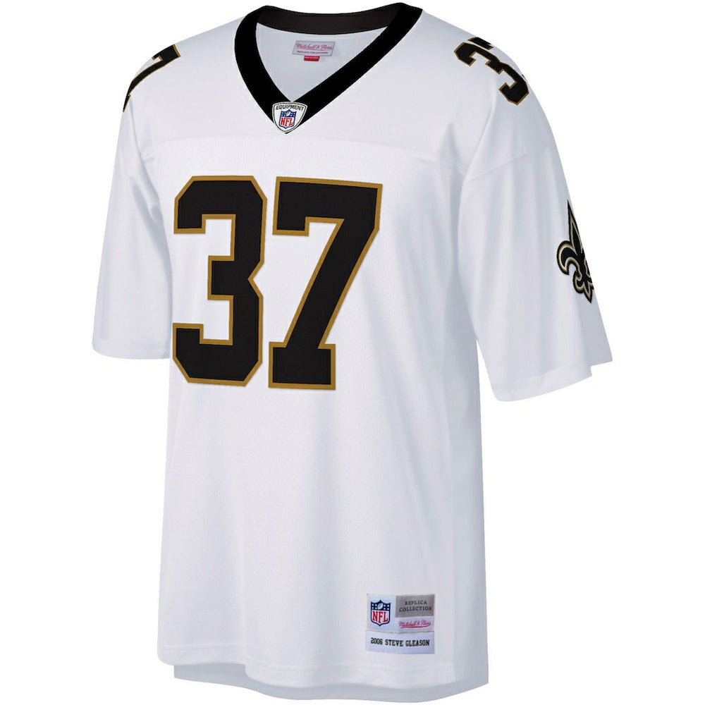 Steve Gleason New Orleans Saints Big & Tall 2006 Retired Player Replica Jersey - White - Mitchell & Ness