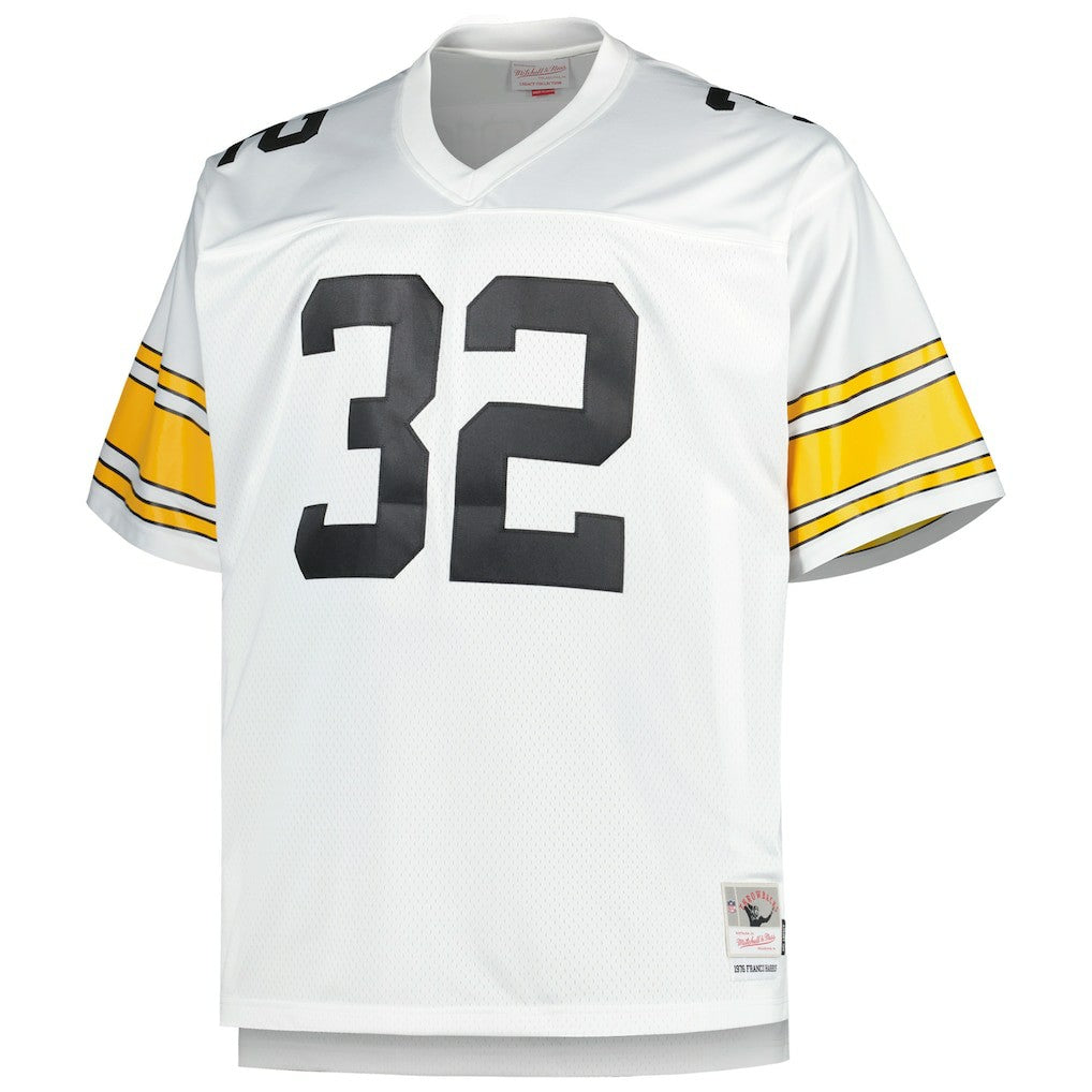 Franco Harris Pittsburgh Steelers Big & Tall 1976 Retired Player Replica Jersey - White - Mitchell & Ness