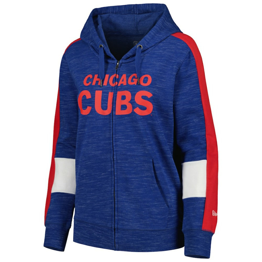 Chicago Cubs New Era Women's Colorblock Full-Zip Hoodie Online