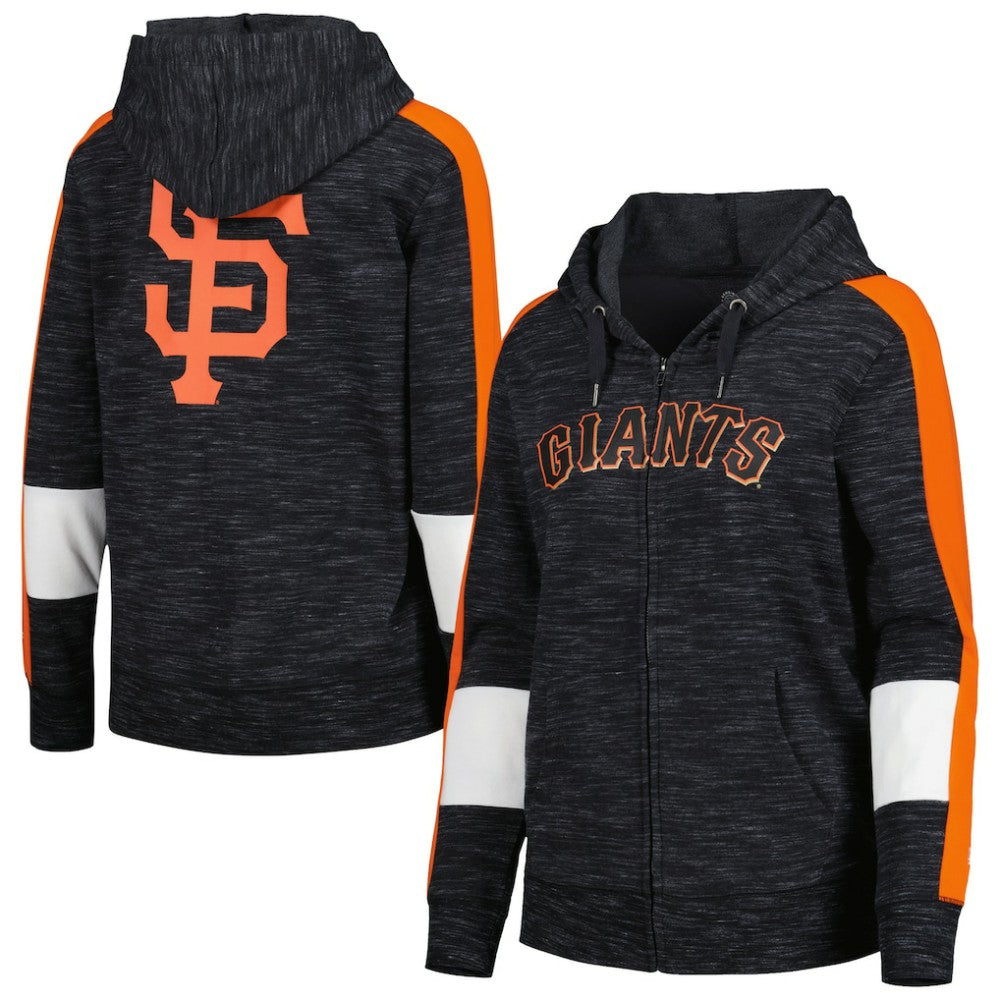 San Francisco Giants New Era Women's Colorblock Full-Zip Hoodie for sale