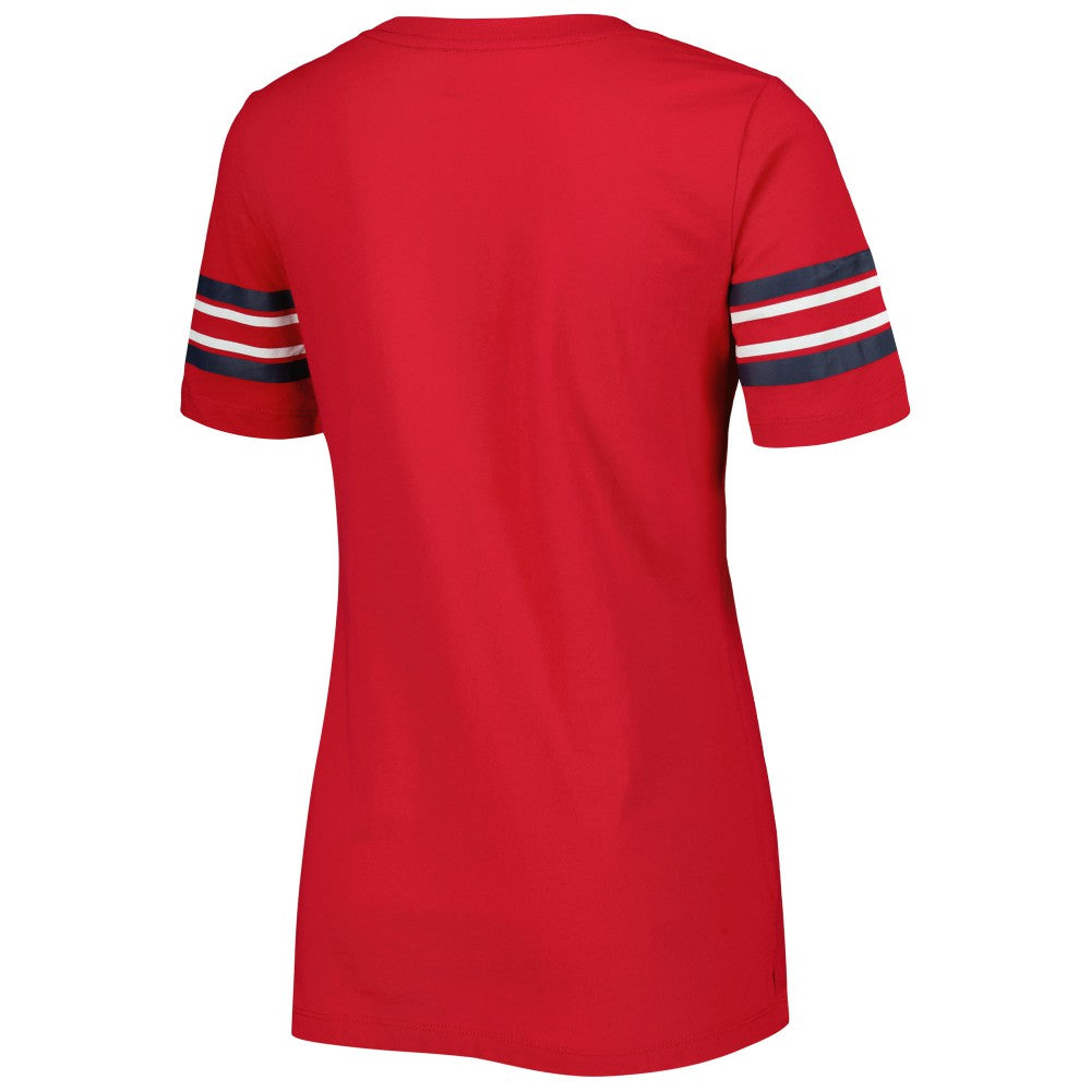 St. Louis Cardinals New Era Women's Team Stripe T-Shirt Outlet