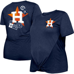 Houston Astros New Era Women's Plus Size Two-Hit Front Knot T-Shirt Near Me