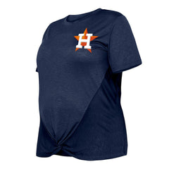 Houston Astros New Era Women's Plus Size Two-Hit Front Knot T-Shirt Near Me