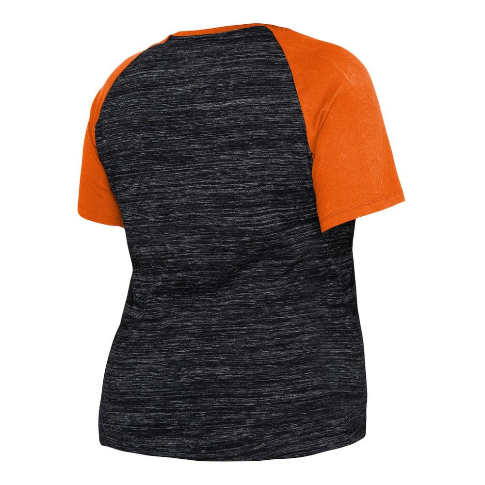 San Francisco Giants New Era Women's Plus Size Space Dye Raglan V-Neck T-Shirt for sale