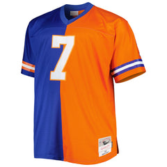 John Elway Denver Broncos Big & Tall Split Legacy Retired Player Replica Jersey - Royal/Orange - Mitchell & Ness
