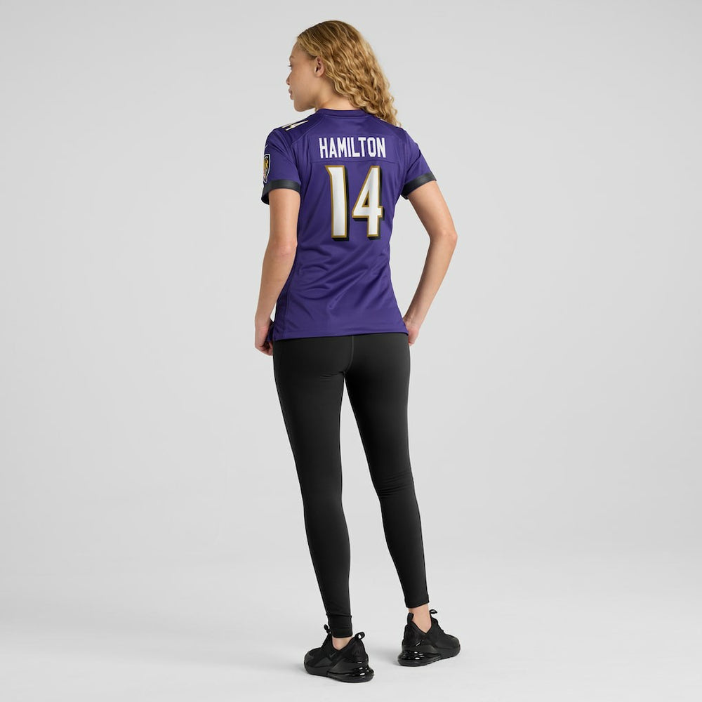 Kyle Hamilton Baltimore Ravens Women's Player Game Jersey - Purple - Nike