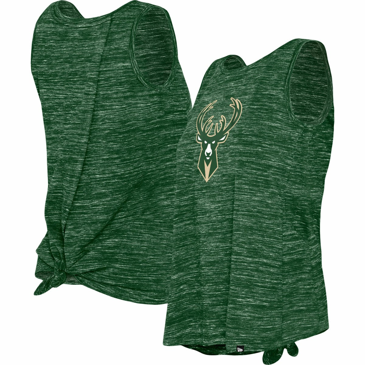New Era Milwaukee Bucks Women's Space Dye Active Tank Top Hunter Green