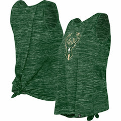 New Era Milwaukee Bucks Women's Space Dye Active Tank Top Hunter Green