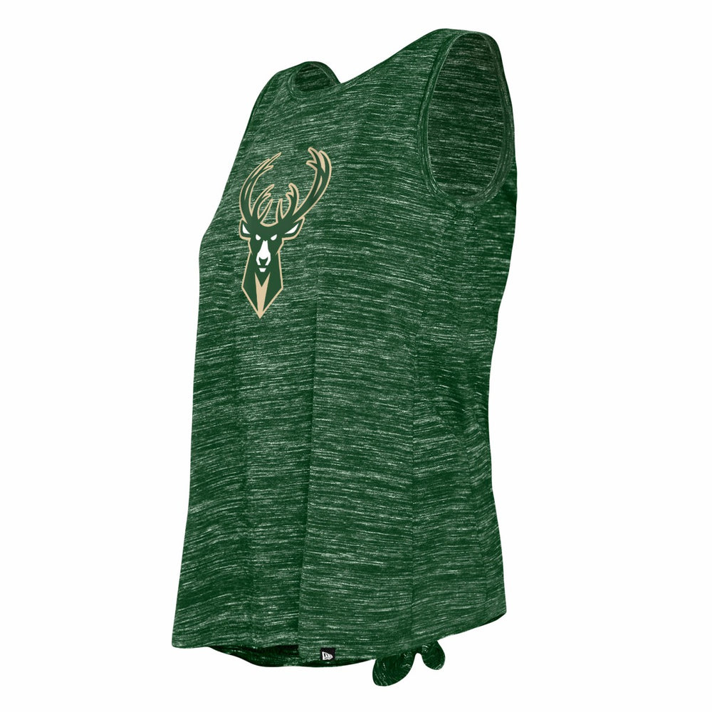 New Era Milwaukee Bucks Women's Space Dye Active Tank Top Hunter Green